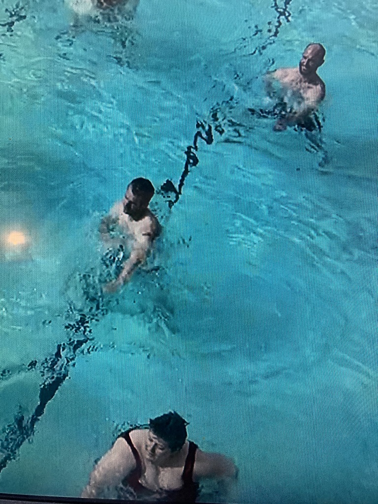 Amanda Sutherland as extra in Deadloch